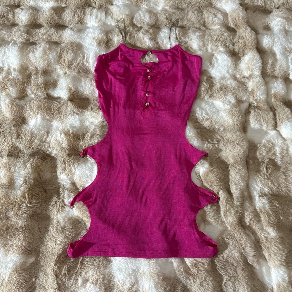 Pink Cutout Dress